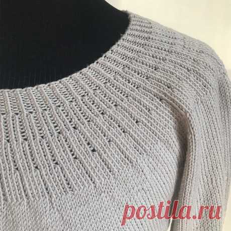 Free Knitting Pattern Jumper with Round Neckline - Ritohobby.co.uk