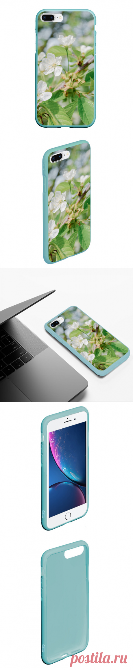Чехол для iPhone 7Plus/8 Plus матовый Цветущая ветка вишни, фото - купить по цене 610 руб в интернет-магазине Всемайки, арт 3652995