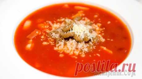 Томатный суп с фасолью за 15 минут - Быстрый и вкусный рецепт томатного супа ✳️ТОМАТНЫЙ СУП.