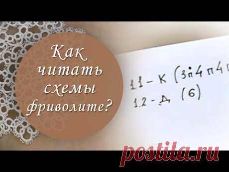 Урок 9. Как читать схемы фриволите?