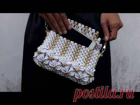 Tutorial Tas Tali Macrame Batik Indonesia bag2 - Indonesia Batik Macrame Bag Tutorial part2 #Fashion