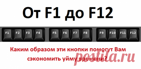 От F1 до F12: каким образом эти кнопки помогут Вам сэкономить уйму времени? 
Мы смотрим на эти функциональные клавиши практически каждый день. Что это такое? Кнопки от F1 до F12 в верхней части клавиатуры. Но знаете ли Вы, на что они способны?
Функциональные клавиши помогут с…