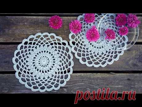 Simple Crochet Doily Tutorial Easy For Beginners