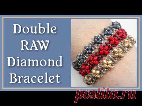 Double Raw Diamond Bracelet - Jewelry Making Tutorial