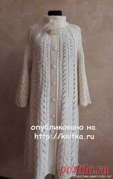 Шикарное ажурное пальто "Осенний блюз" от Елены Саенко