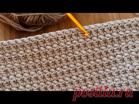 Уникальный очень простой узор для шитья детского одеяла крючком для начинающих