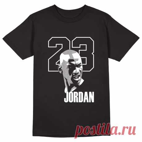 Мужская футболка «Michael Jordan.Chicago Bulls.NBA.Майкл Джордан #2» цвет черный - дизайнер принта Kaplio