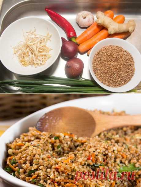 Гречка в азиатском стиле - рецепт - как приготовить - ингредиенты, состав, время приготовления - Леди Mail.Ru