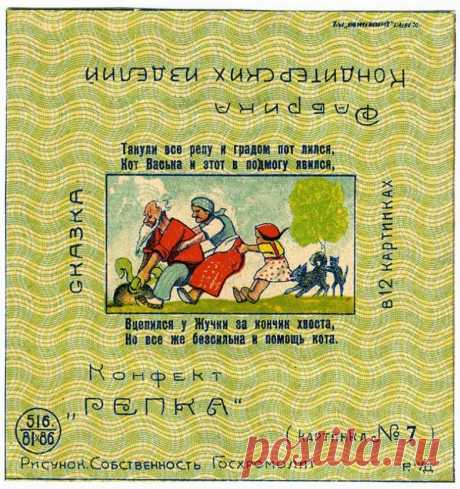 Конфетные обертки 20-30-х годов / Назад в СССР