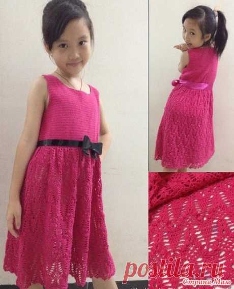 Платье для девочки крючком (схемы) - Вязание для детей - Страна Мам