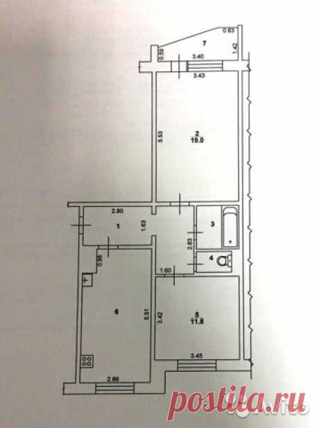 2-к квартира, 61.8 м², 10/10 эт. Продам 2-х комнатную квартиру в новом доме, есть тех этаж, не угловая, чистая, состояние от застройщика. Долгов нет.