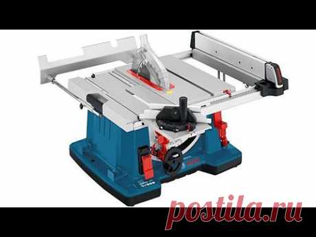 Bosch GTS 10 XC Настольная циркулярная пила (демонстрация функций в работе)