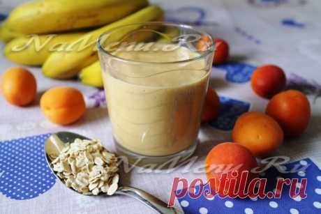 Смузи с овсянкой и бананом на завтрак: рецепт с фото