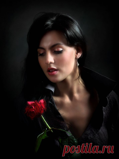 Фото Девушка с розой...2. - фотограф Андрей Войцехов - портрет - ФотоФорум.ру