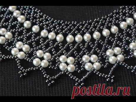 Колье из бисера. Мастер класс / Necklaces of beads. Beading - YouTube | beading | Beads and Bead necklaces