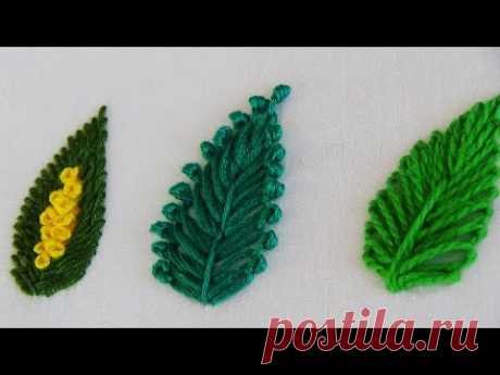 Hand Embroidery: Different Stitches For Leaf Embroidery