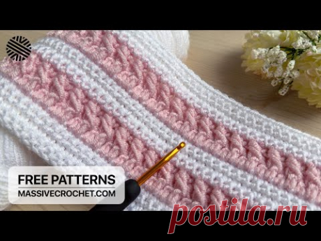 Crochet a SUPER EASY & FAST Baby Blanket Pattern! ⚡️ ❤️ Lovely Crochet Stitch for Beginners