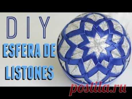 COMO HACER UNA ESFERA DE NAVIDAD, FACIL Y BARATA! /DIY PATCHWORK CHRISTMAS ORNAMENT