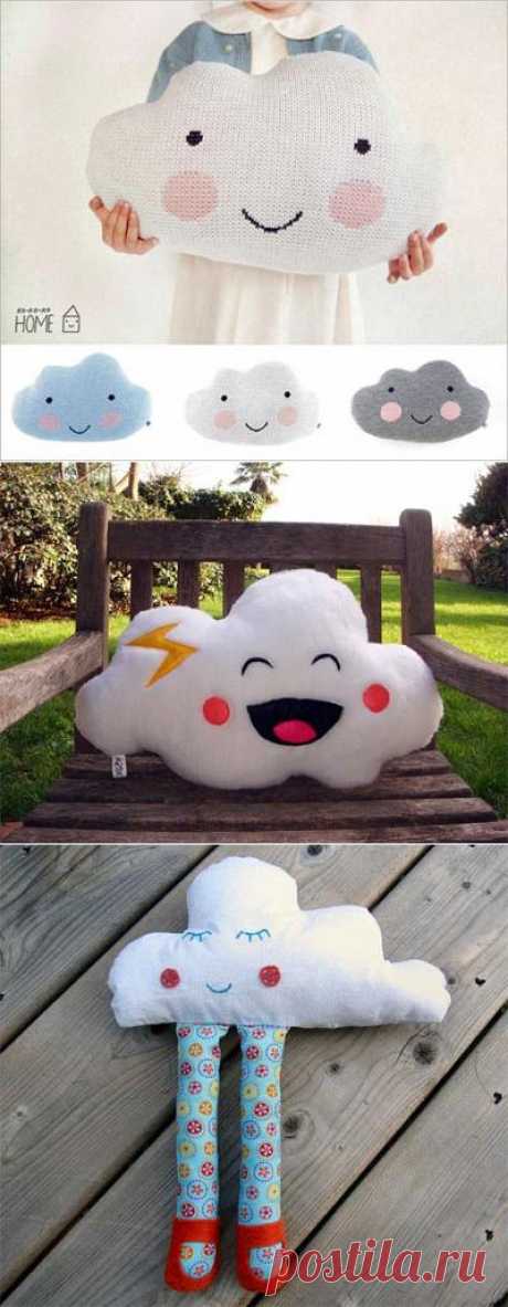 Идея дизайна подушки для детей в форме облака!
