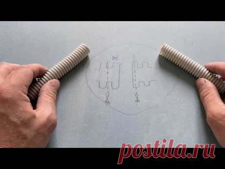 Connection two plastic flexible corrugated pipe. Как соединить две гофры в длину.