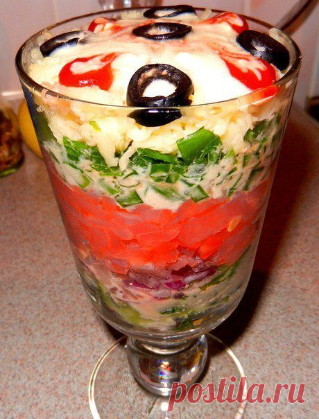 Праздничный салат с форелью | Варварушка-Рукодельница