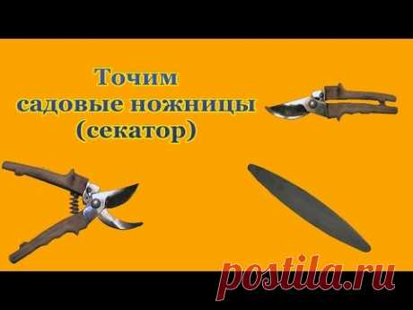 Как заточить садовые ножницы секатор в домашних условиях, точим садовый инструмент своими руками