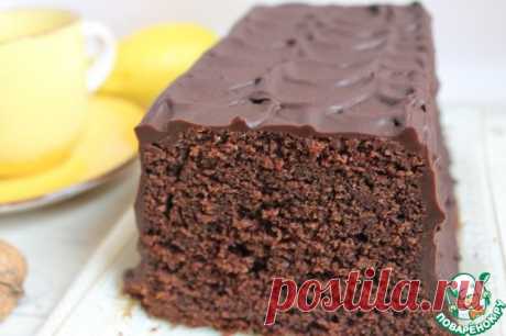 Шоколадный кекс на минералке - кулинарный рецепт