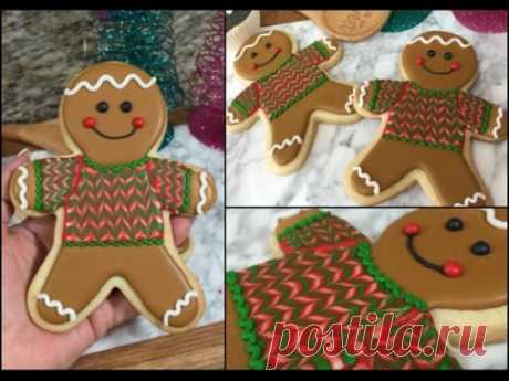 Christmas Gingerbread Man In Sweater(How To)