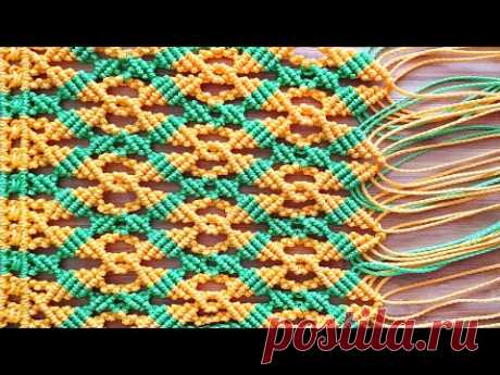 Multicolor Macrame Pattern for Bag, Tablecloth / Coaster, Clothing