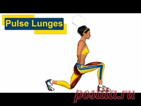 Tone your butt: Pulse Lunges - YouTube