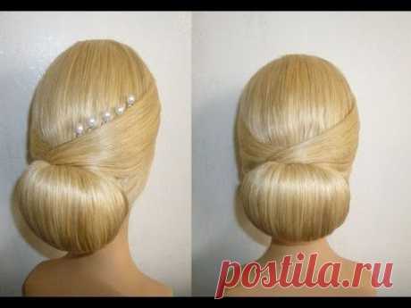 Frisur mit Duttkissen/Dutt.Hochsteckfrisur.Abiballfrisur.Donut Hair Bun Hairstyle.Chignon Donut - YouTube