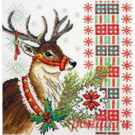 Восхитительные новогодние олени: красивые идеи вышивки — SamantaWay