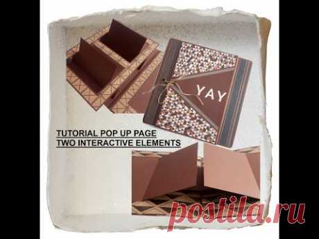 SCRAPBOOK IDEAS/TUTORIAL POP UP PAGE/СКРАПБУКИНГ/ПОП АП СТРАНИЦА/ИНТЕРАКТИВНЫЙ АЛЬБОМ/POP UP CARD