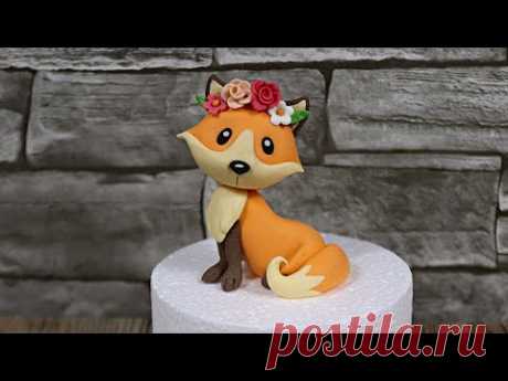 Cute Fox Cake Topper /Autumn Woodland animals