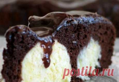 Шоколадный пирог с творожными шариками. Рецепт с пошаговыми фото и видео