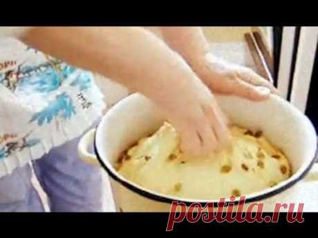 Золотая бабушка. Домашние паски (кулич) ч1 и вкусные пирожки с вишней абрикосом Рецепт приготовления