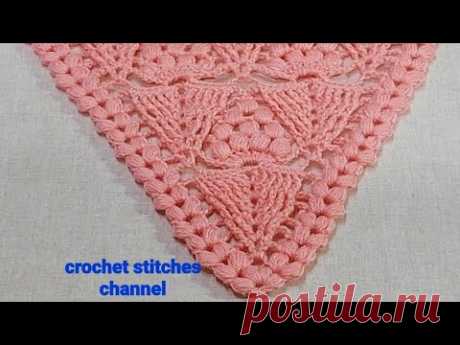 How to crochet flower 🌼 shawl step by step