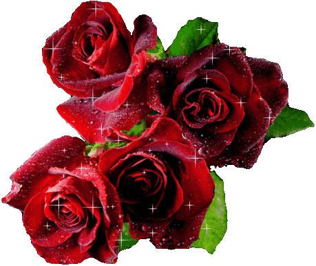 Анимации Цветы, Анимации Розы красные