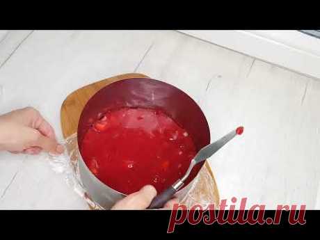 Клубничное компоте Вкуснейшая ягодная начинка в торт за пару минут
