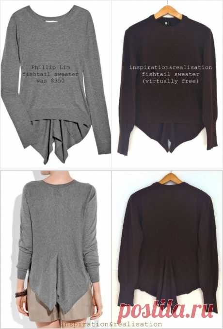 Повтор свитера &quot;Phillip Lim&quot; (мастер-класс) / Свитер / Модный сайт о стильной переделке одежды и интерьера