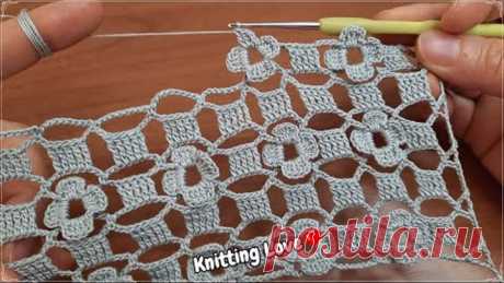 Super Easy Beautiful Flower crochet Pattern Knitting Online Tutorial for beginners Tığ işi örgü