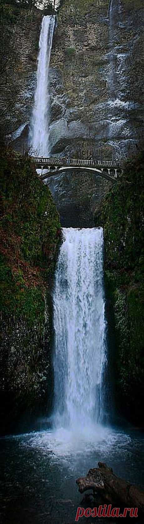 Multnomah Fall, Oregon водопады