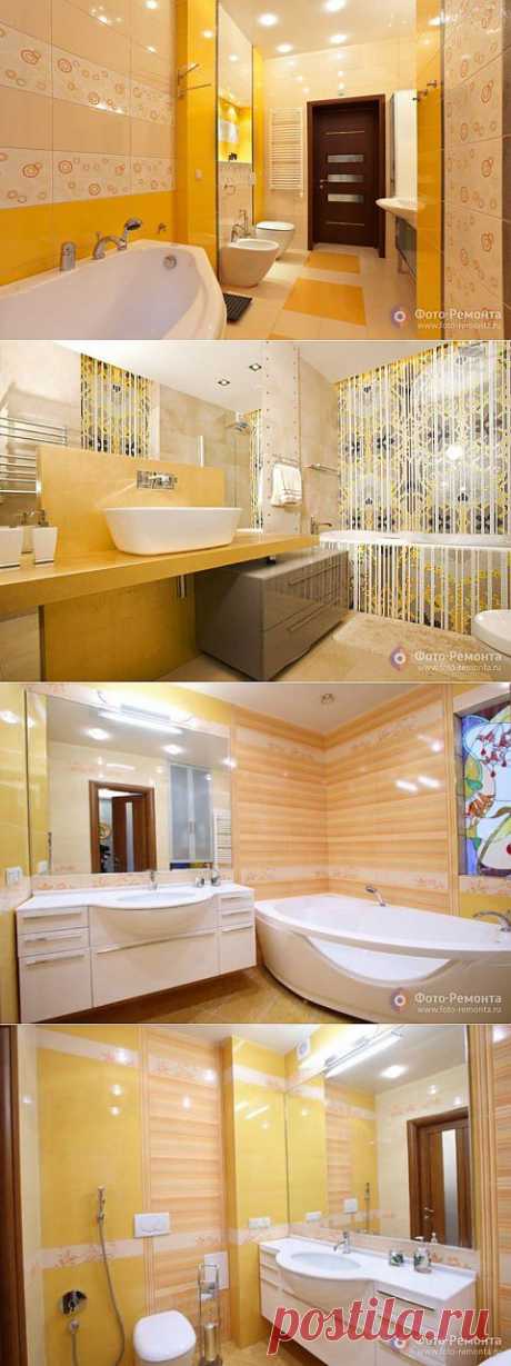 Желтые ванные комнаты | Квартирный вопрос