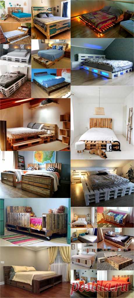 DIY Ideas for Wood Pallet Beds | DIY Motive