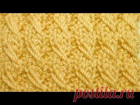 Резинка с вытянутыми петлями. Видео урок вязание спицами. Pattern knitting gum with extended loops - YouTube