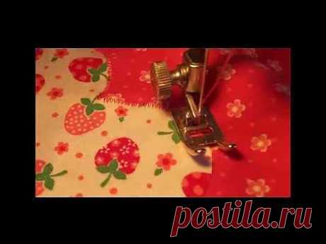 ▶ Как выполнять аппликацию на швейной машинке - YouTube