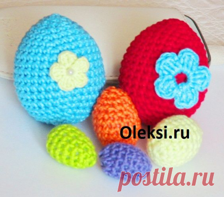 Пасхальные яйца крючком : Вязание на oleksi.ru