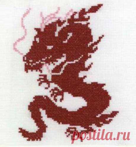 Dragon free cross stitch pattern | Yiotas XStitch