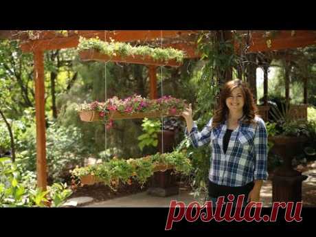 DIY Hanging Rain Gutter Garden // Garden Answer