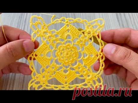 INCREDIBLE Crochet Blouse, Tunic, Shawl, Table and Bedspread Motif Tutorial